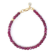 Ruby & 14K Gold Filled Bracelet