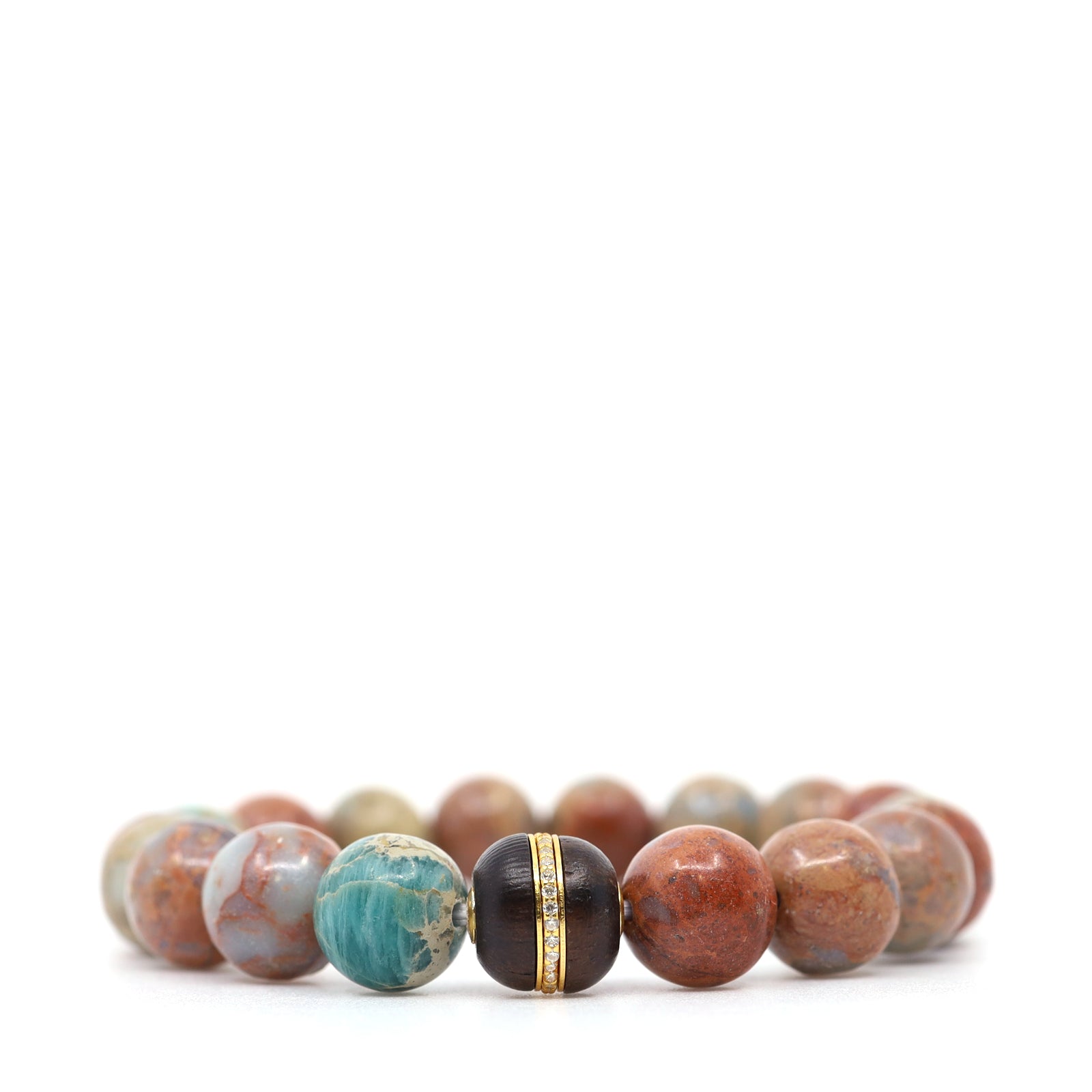 African Opal & Wood Bracelet