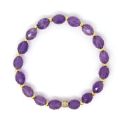 Amethyst & Cubic Zirconia Bracelet