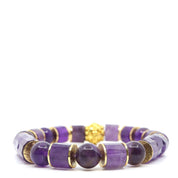 Amethyst & Bali Bracelet