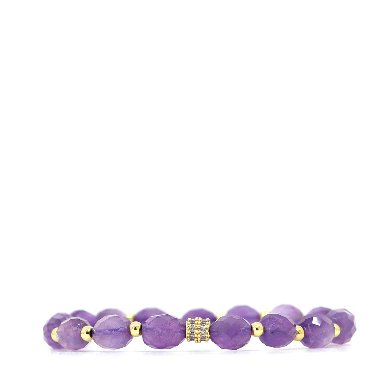Amethyst & Cubic Zirconia Bracelet