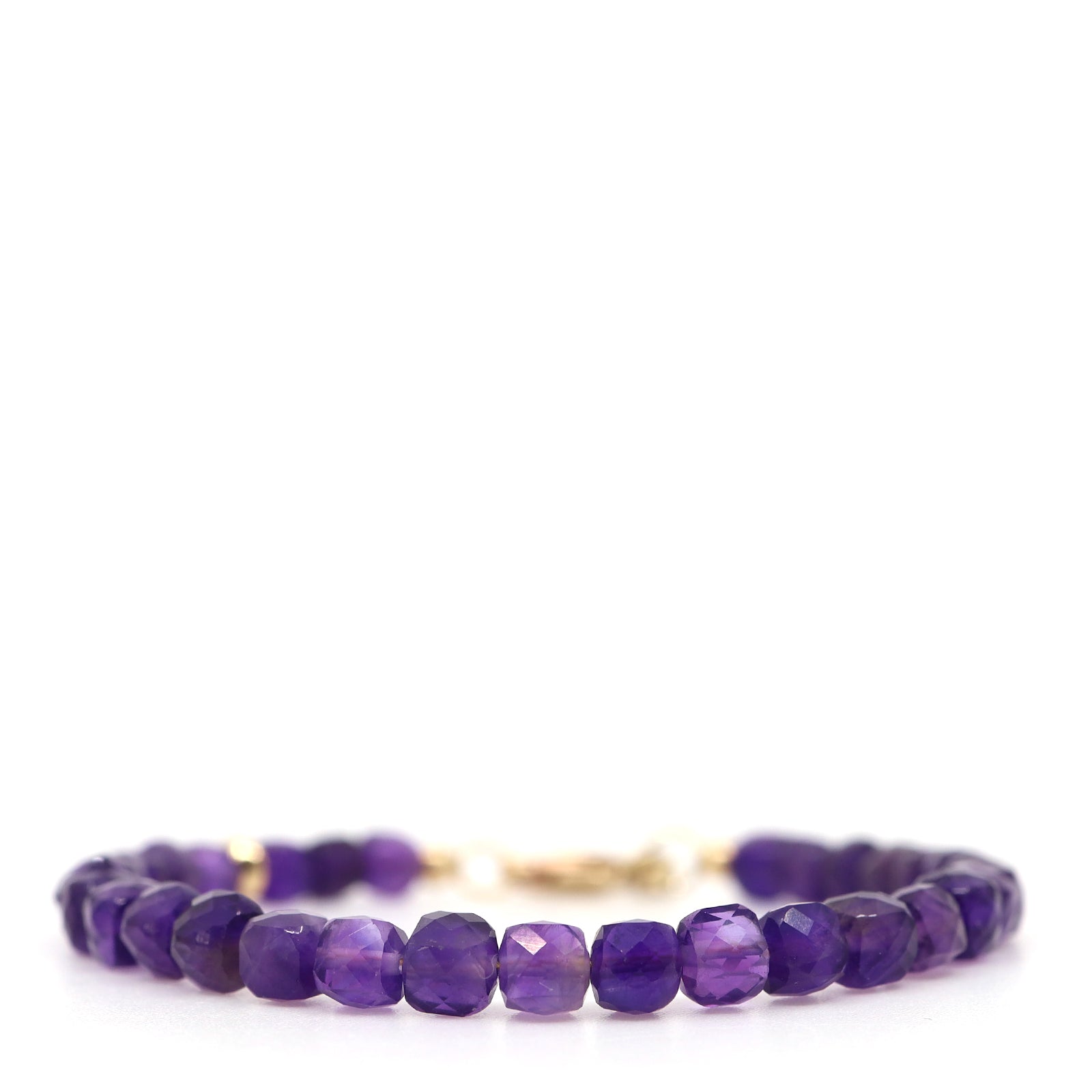 Amethyst & 14K Gold Filled Bracelet