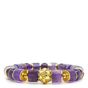 Amethyst & Bali Bracelet