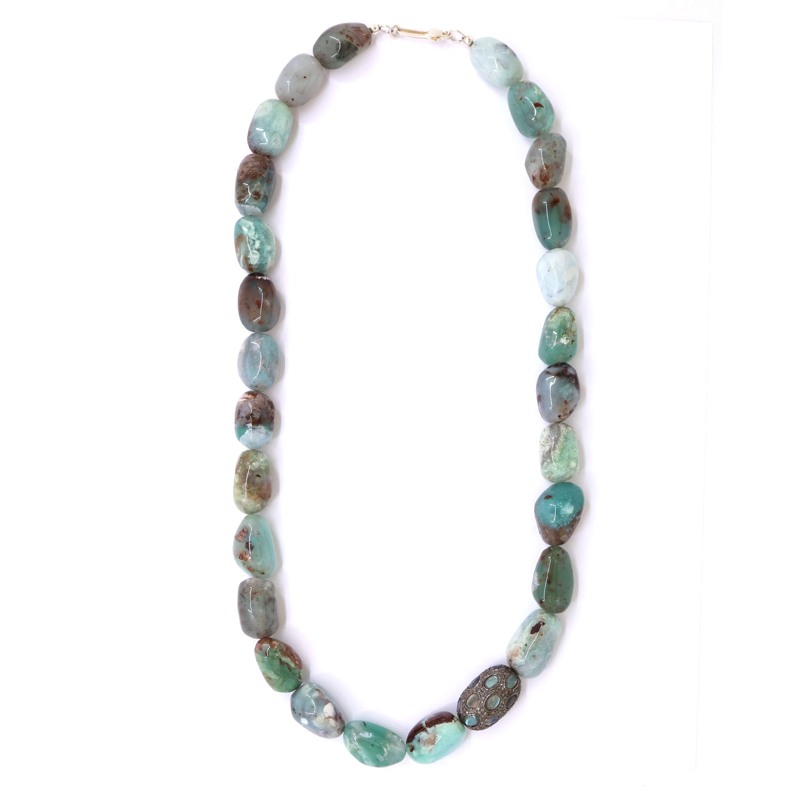 Aquaprase & Labradorite Necklace