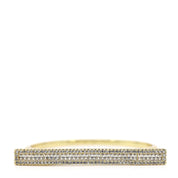 Gold Cubic Zirconia Bar Bangle