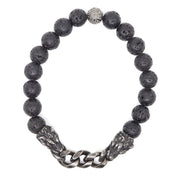 Panther & Black Lava Bracelet