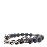 Panther & Black Lava Bracelet