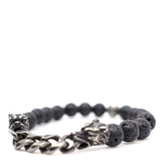 Panther & Black Lava Bracelet