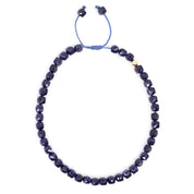 Blue Sandstone & 14K Solid Gold Bracelet