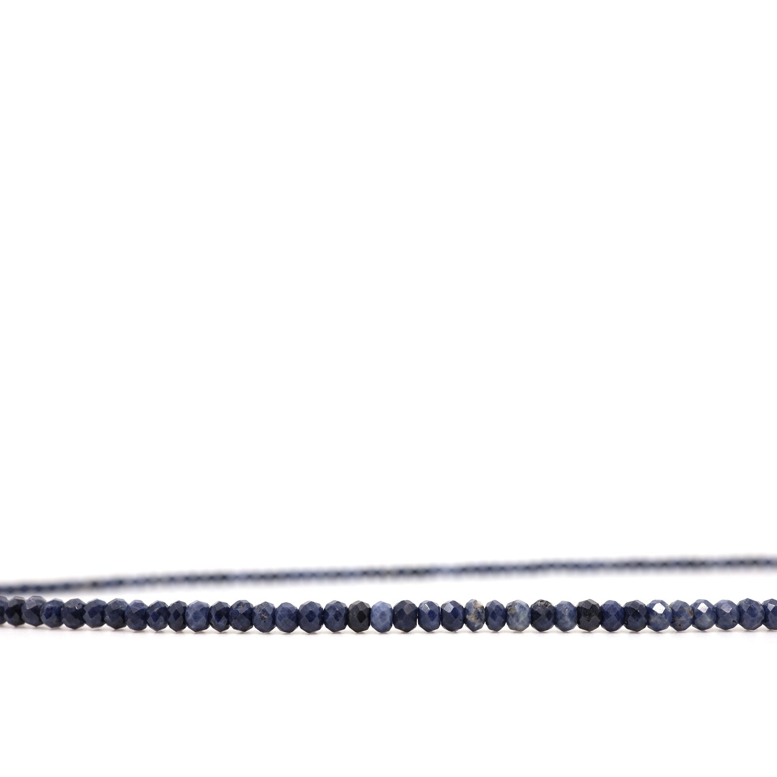 Faceted Natural Blue Sapphire Necklace