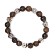 Bronzite, Smoky Quartz & Lodalite Bracelet