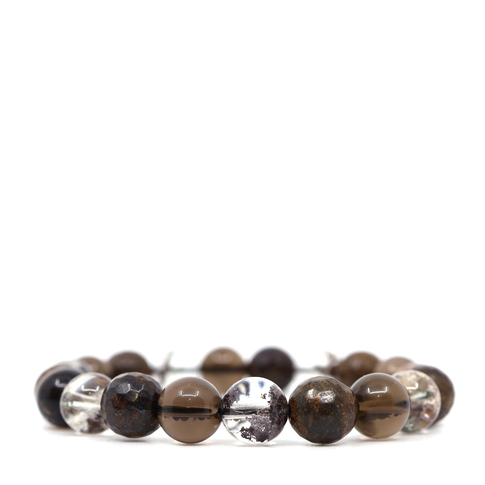 Bronzite, Smoky Quartz & Lodalite Bracelet