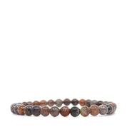 Red, Brown & Black Sunstone Bracelet