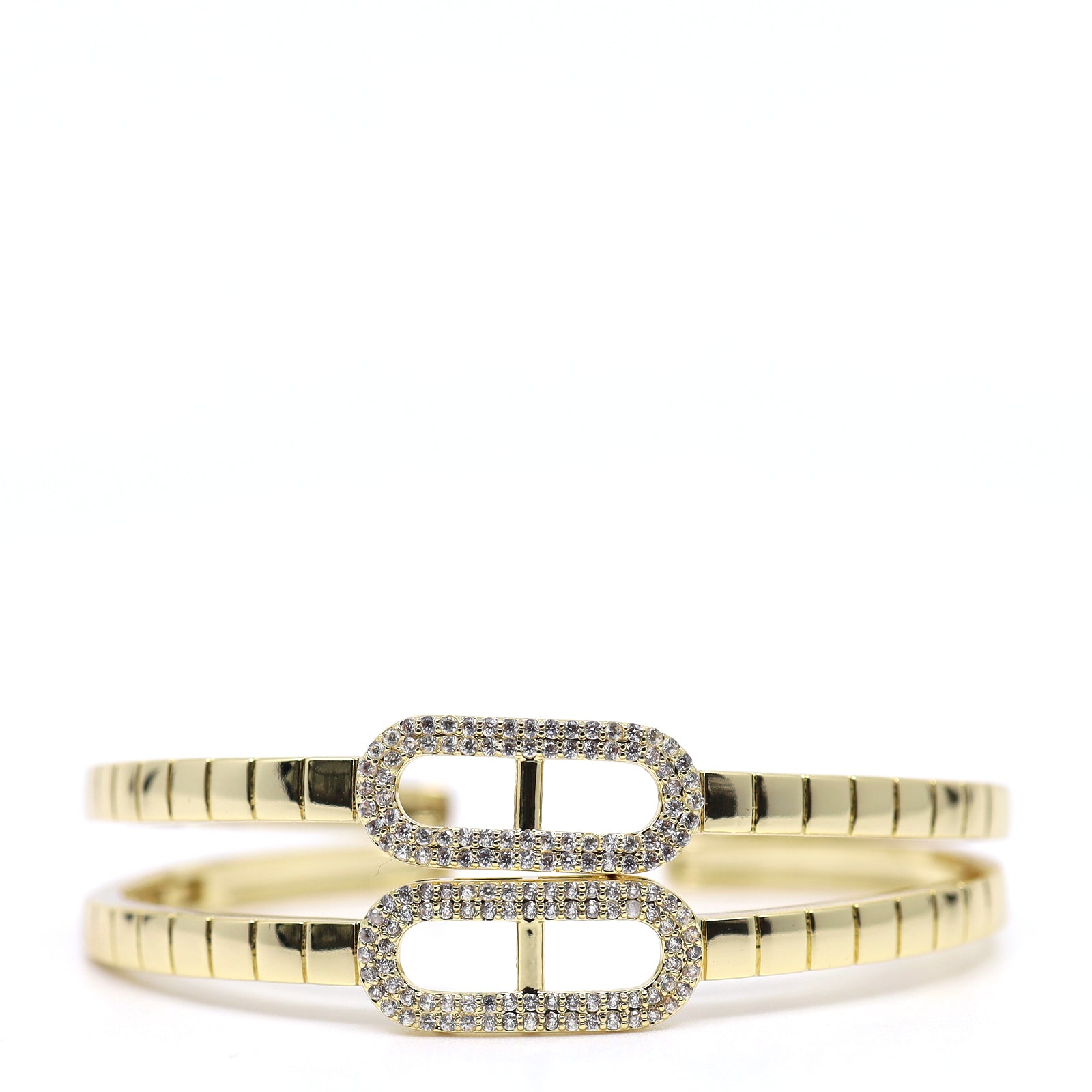 Buckle Cubic Zirconia Bangle