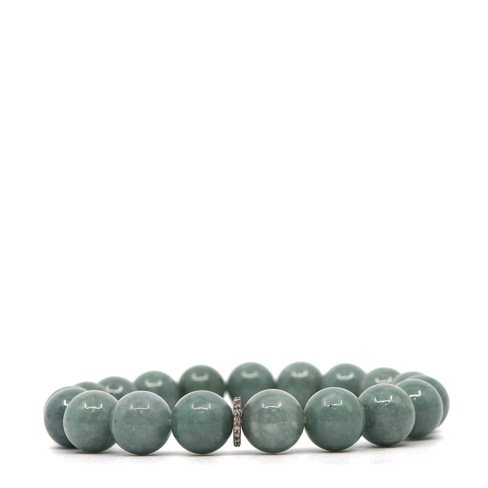 Diamonds & Burma Jade Bracelet