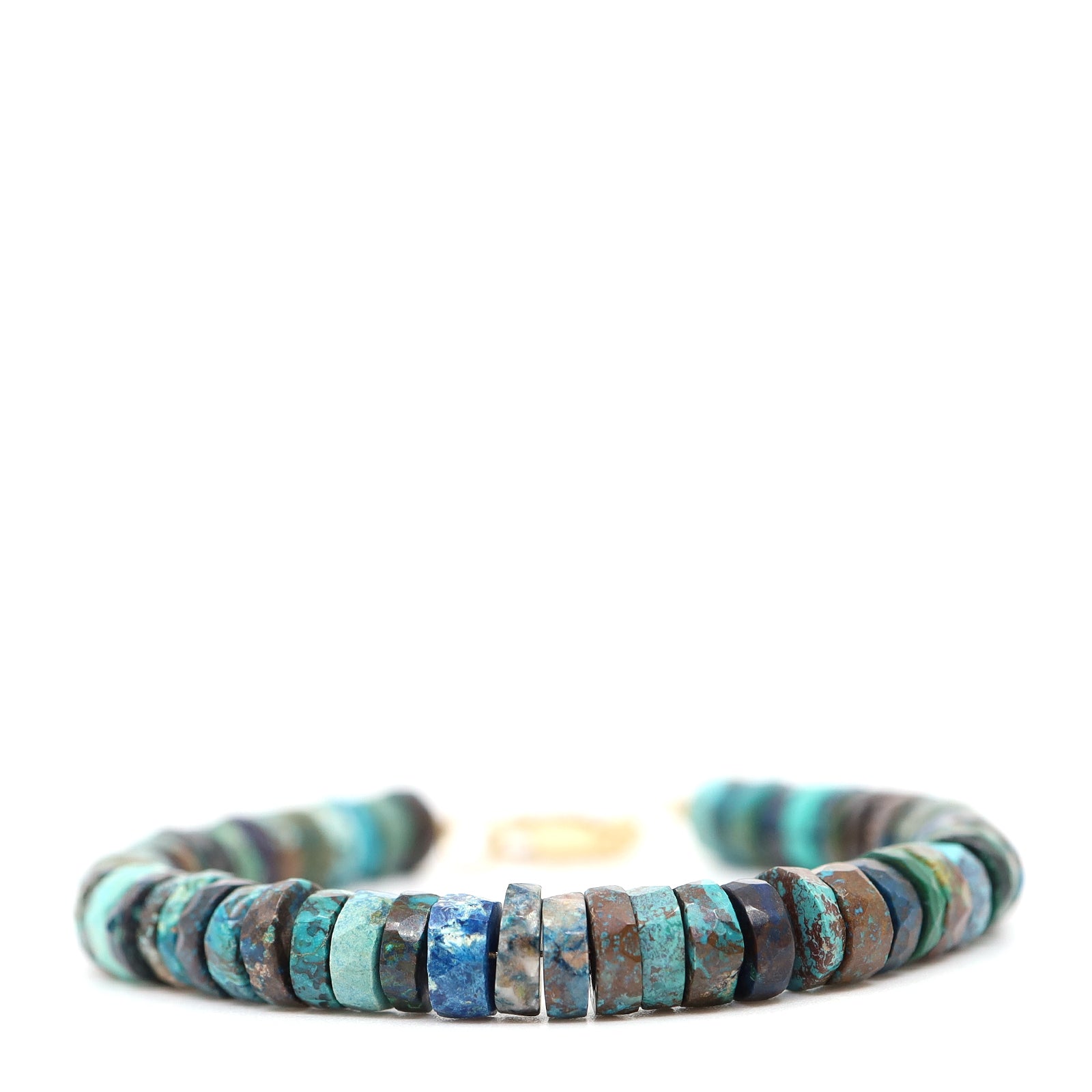 Chrysocolla Heishi Cut Bracelet