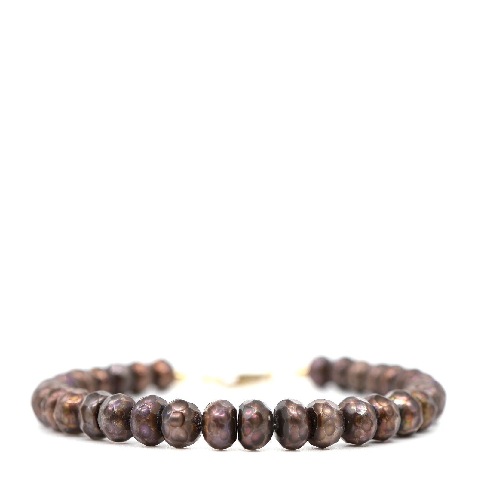 Faceted Brown Freshwater Pearl Bracelet