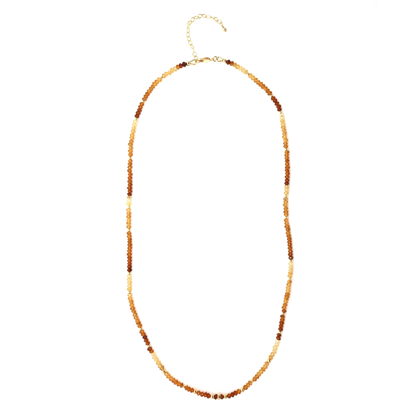 Orange Ombre Hessonite Necklace