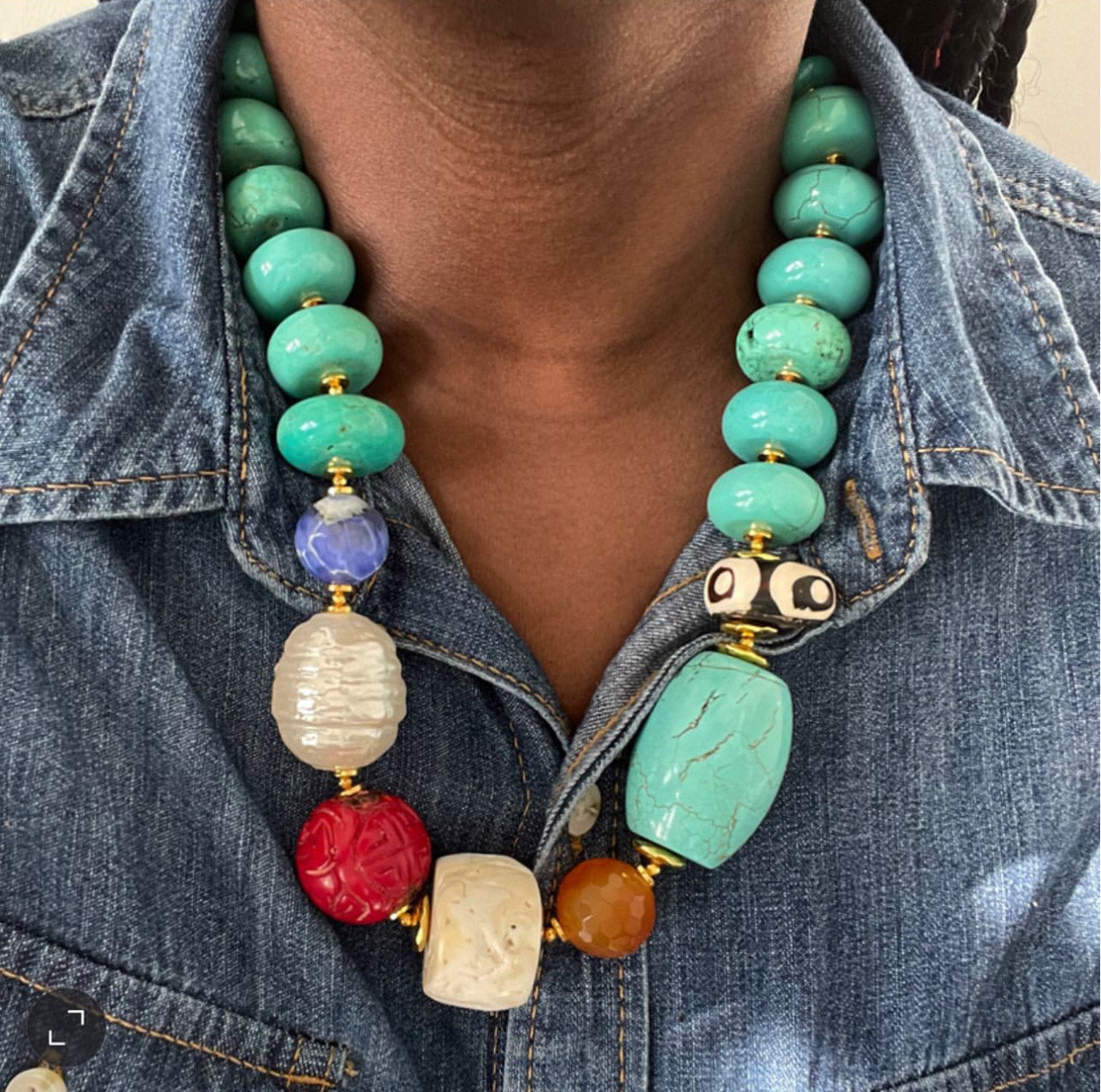 Turquoise Statement Necklace