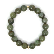 Myanmar Burma Jade & 14K Solid Gold Bracelet