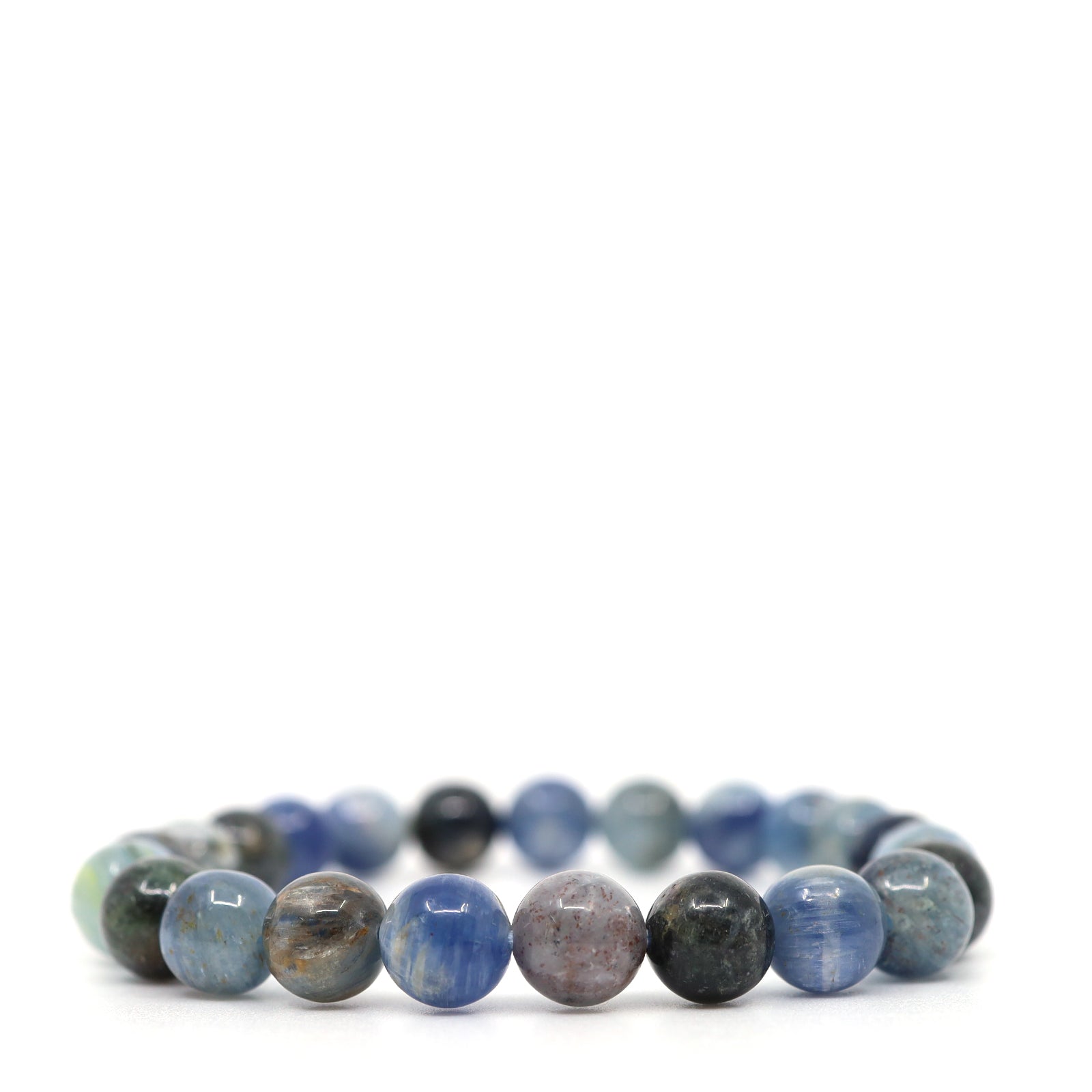 Natural Kyanite & Blue Sponge Coral Bracelet