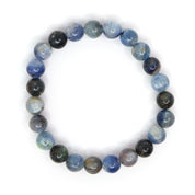 Natural Kyanite & Blue Sponge Coral Bracelet