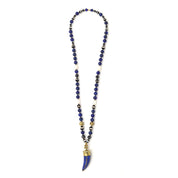 Lapis Lazuli Tibetan Horn Necklace
