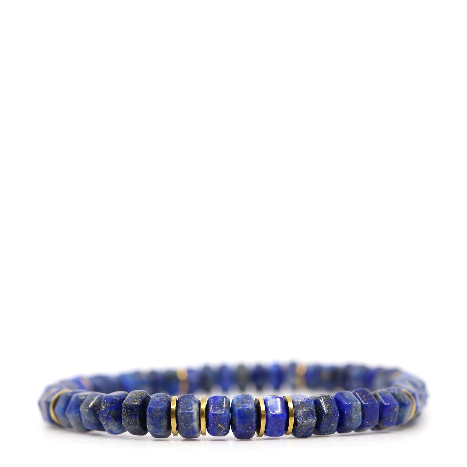 Lapis Lazuli & Stainless Steel Bracelet