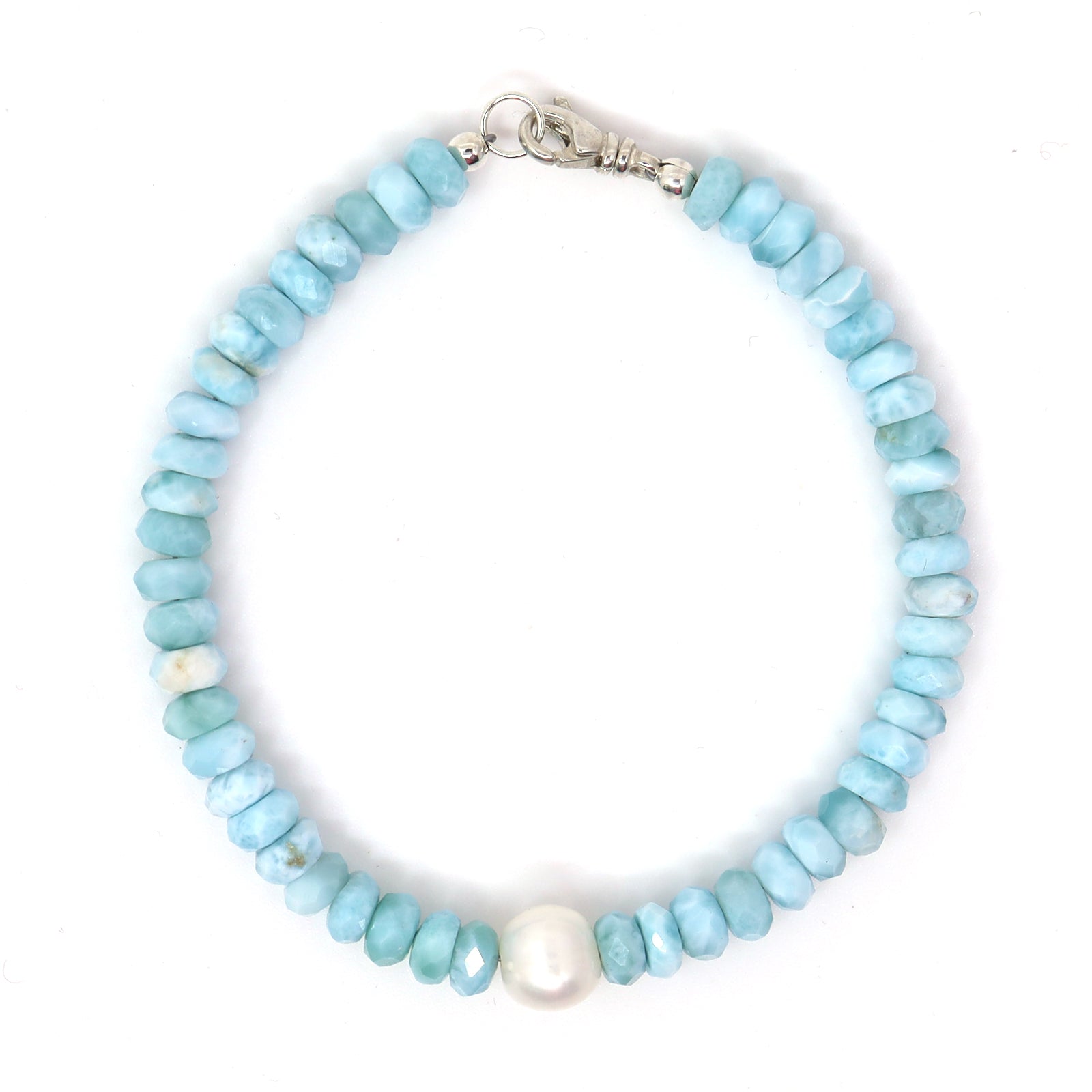 Larimar & Sterling Silver Bracelet