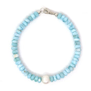 Larimar & Sterling Silver Bracelet