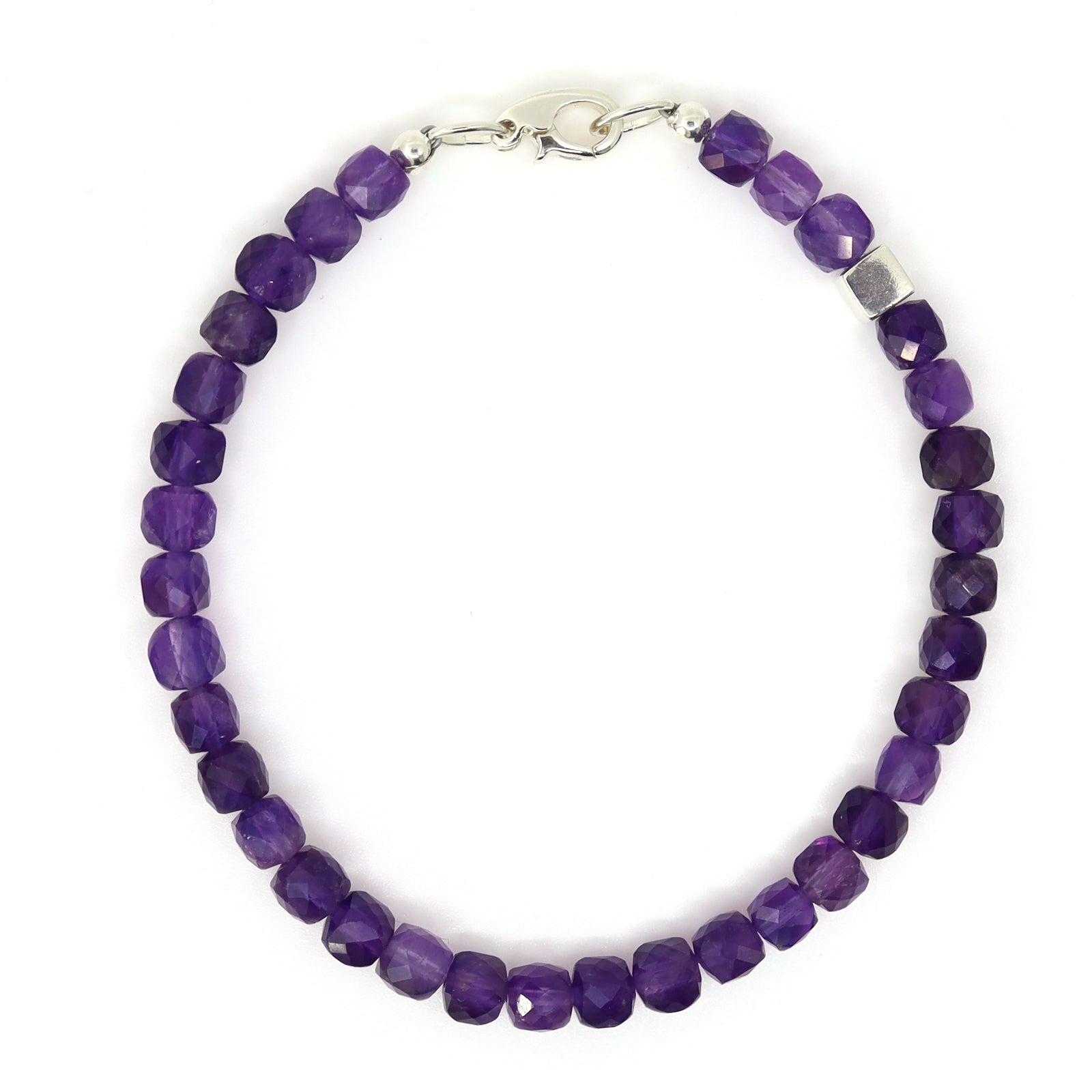 Amethyst & Sterling Silver Bracelet