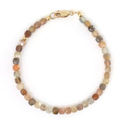 14K Gold Filled & Peach Moonstone Bracelet