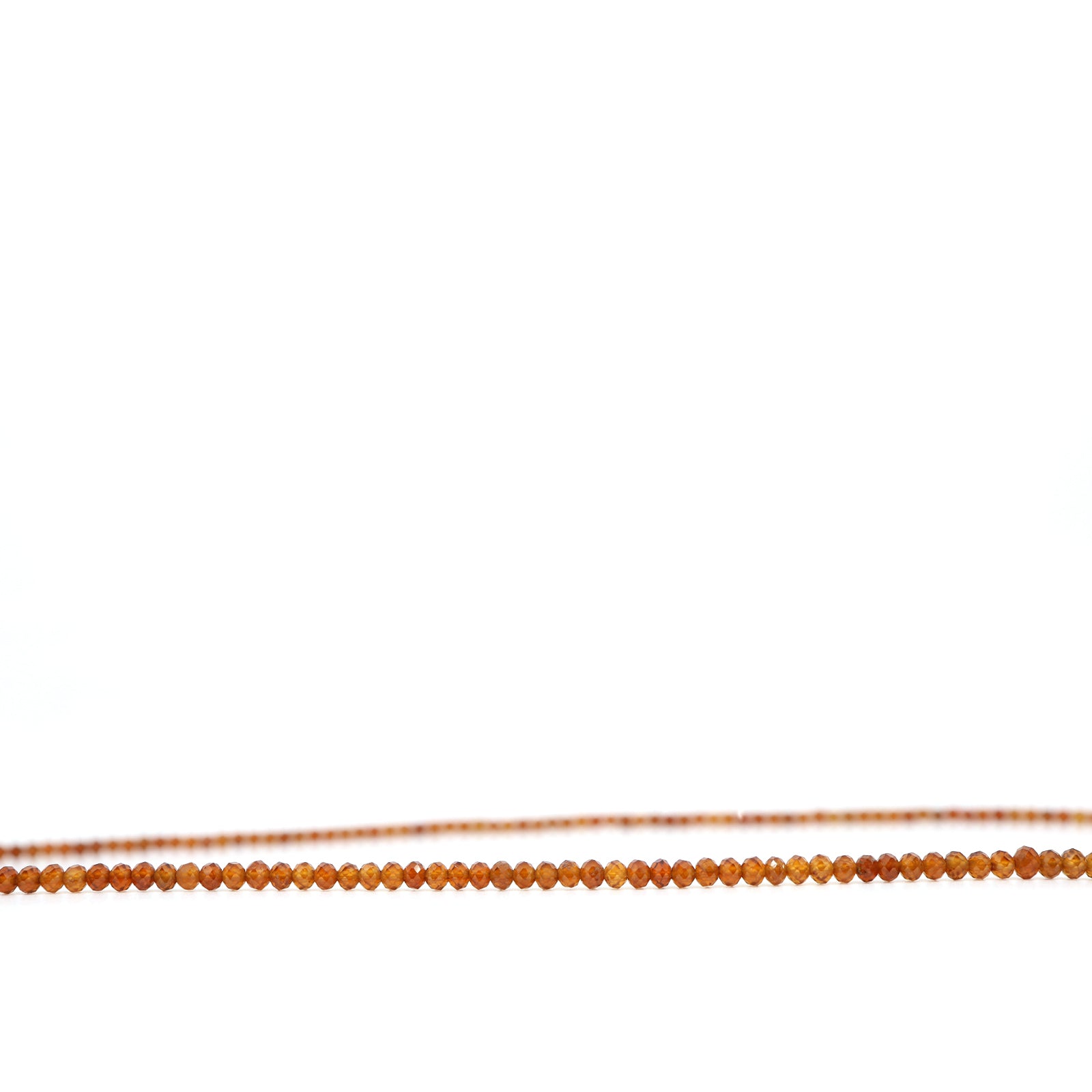 Dainty Orange Garnet Necklace