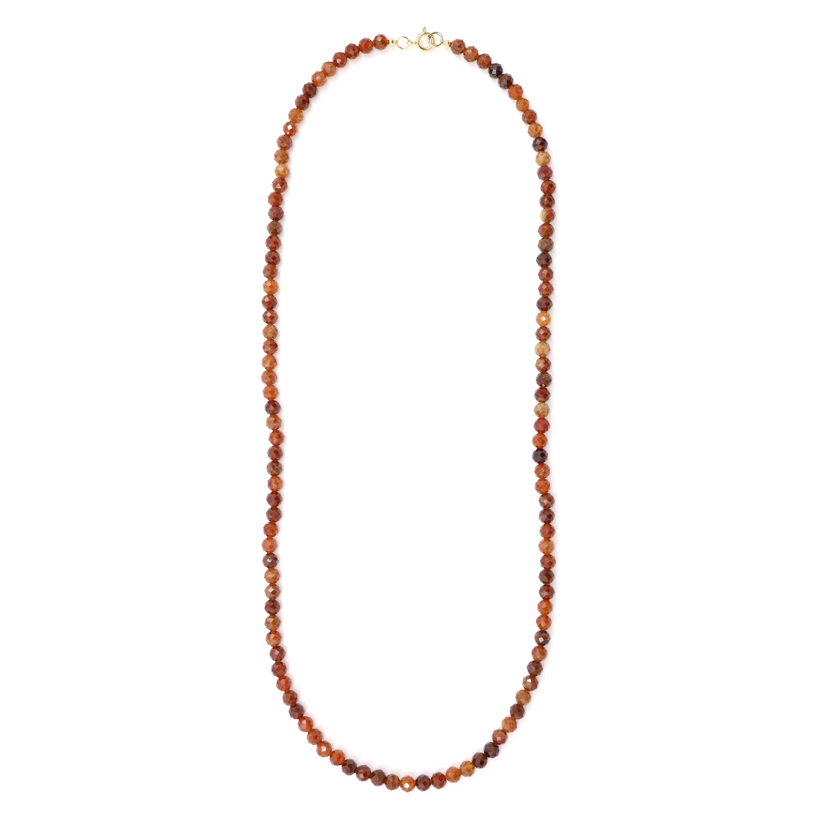 Orange Garnet Hessonite Necklace