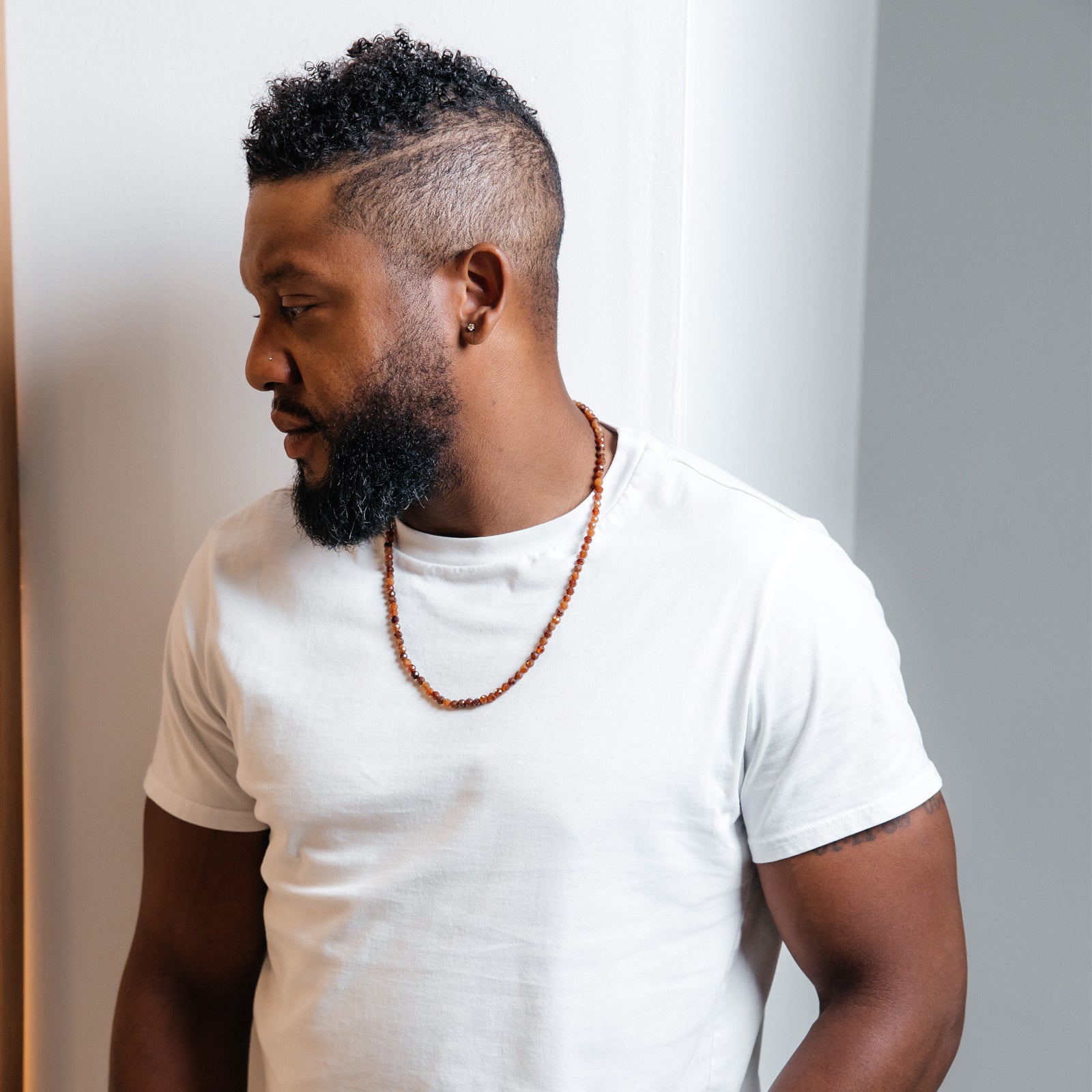 Orange Garnet Hessonite Necklace