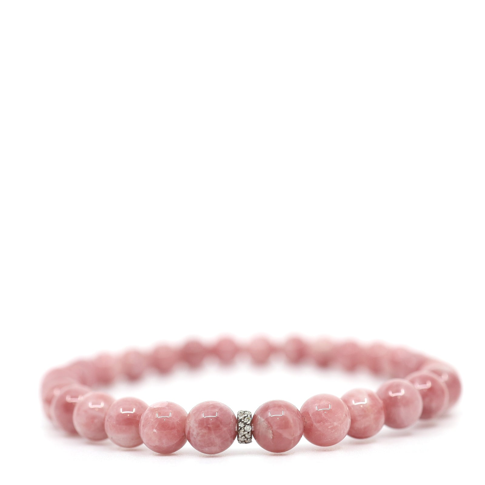 Pink Opal & Diamonds Bracelet