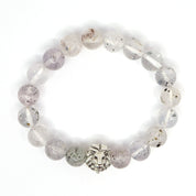 Quartz with Mica & Lion Bracelet