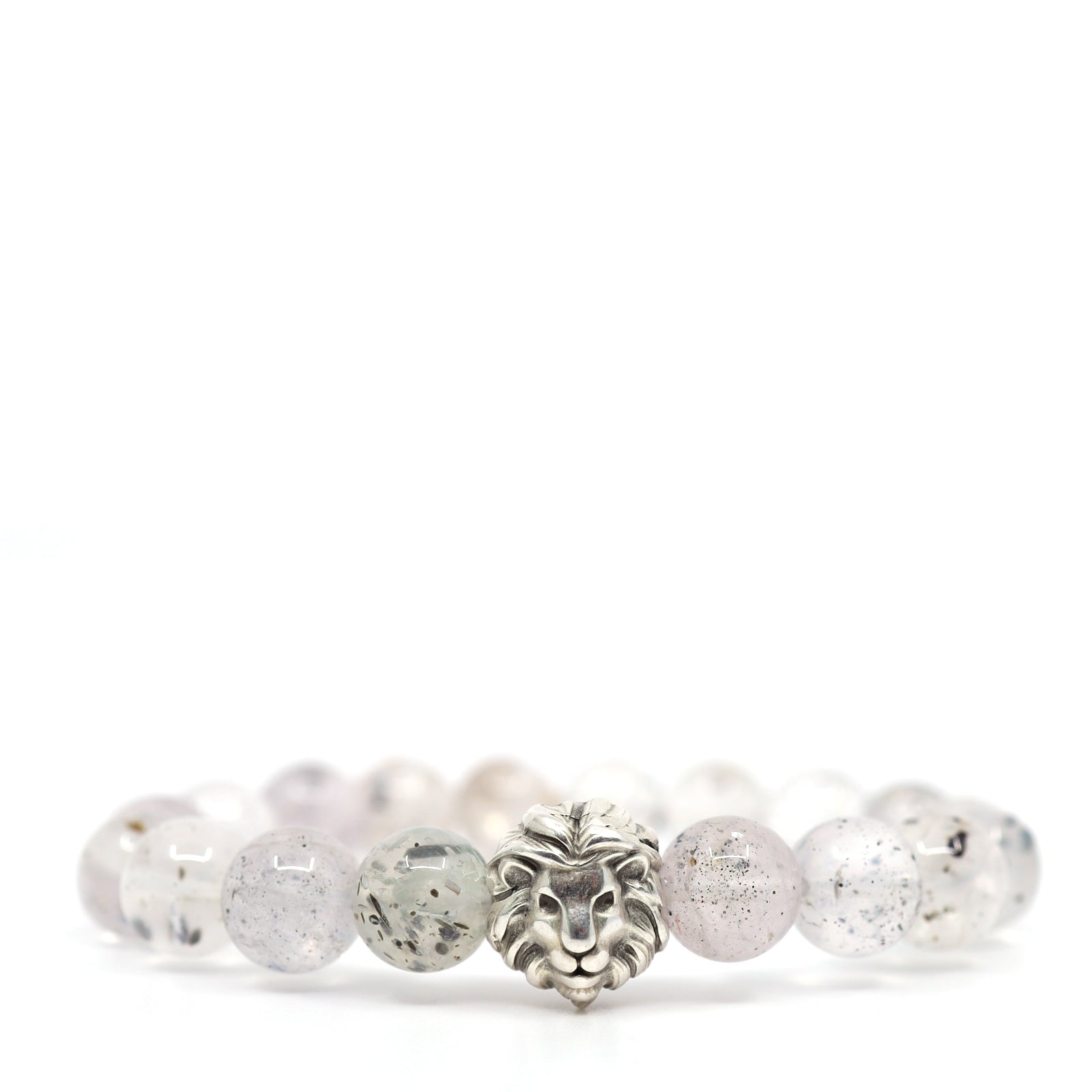 Quartz with Mica & Lion Bracelet