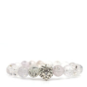Quartz with Mica & Lion Bracelet
