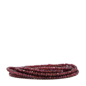 Red Garnet Wrap Bracelet