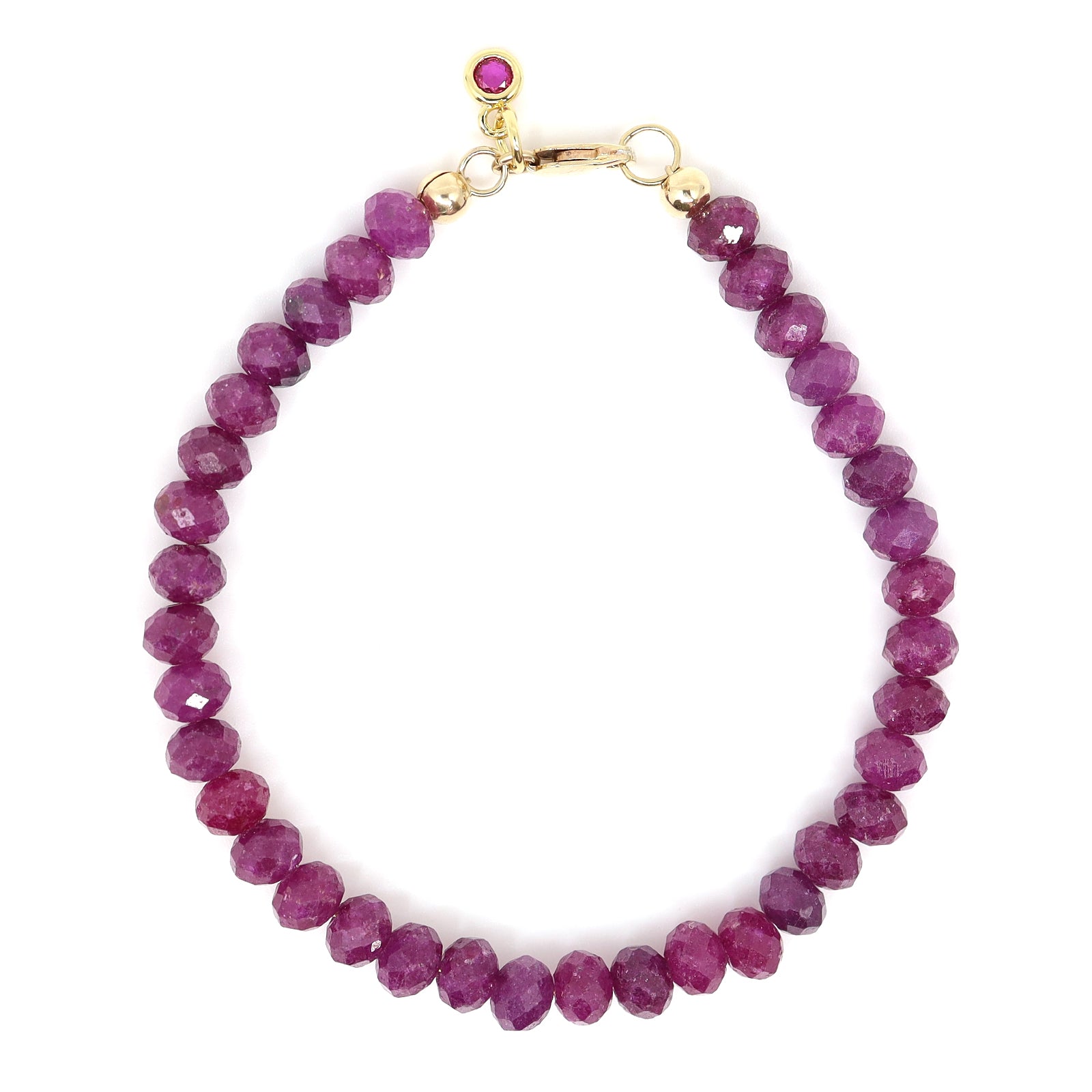 Ruby & Pink Cubic Zirconia Bracelet