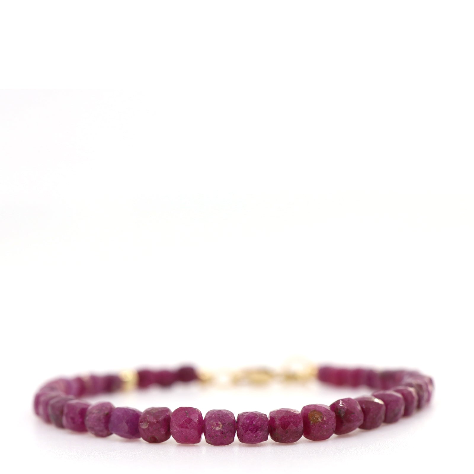 Ruby & 14K Gold Filled Bracelet