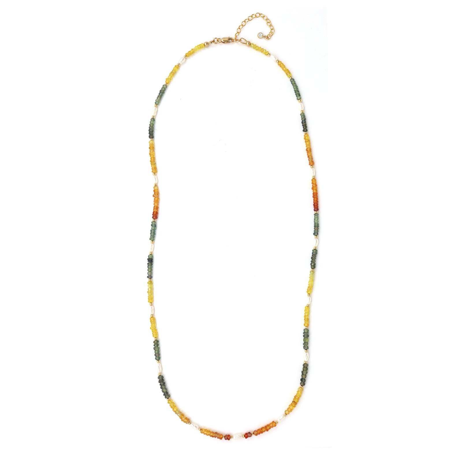 Sapphire & Freshwater Pearl Necklace