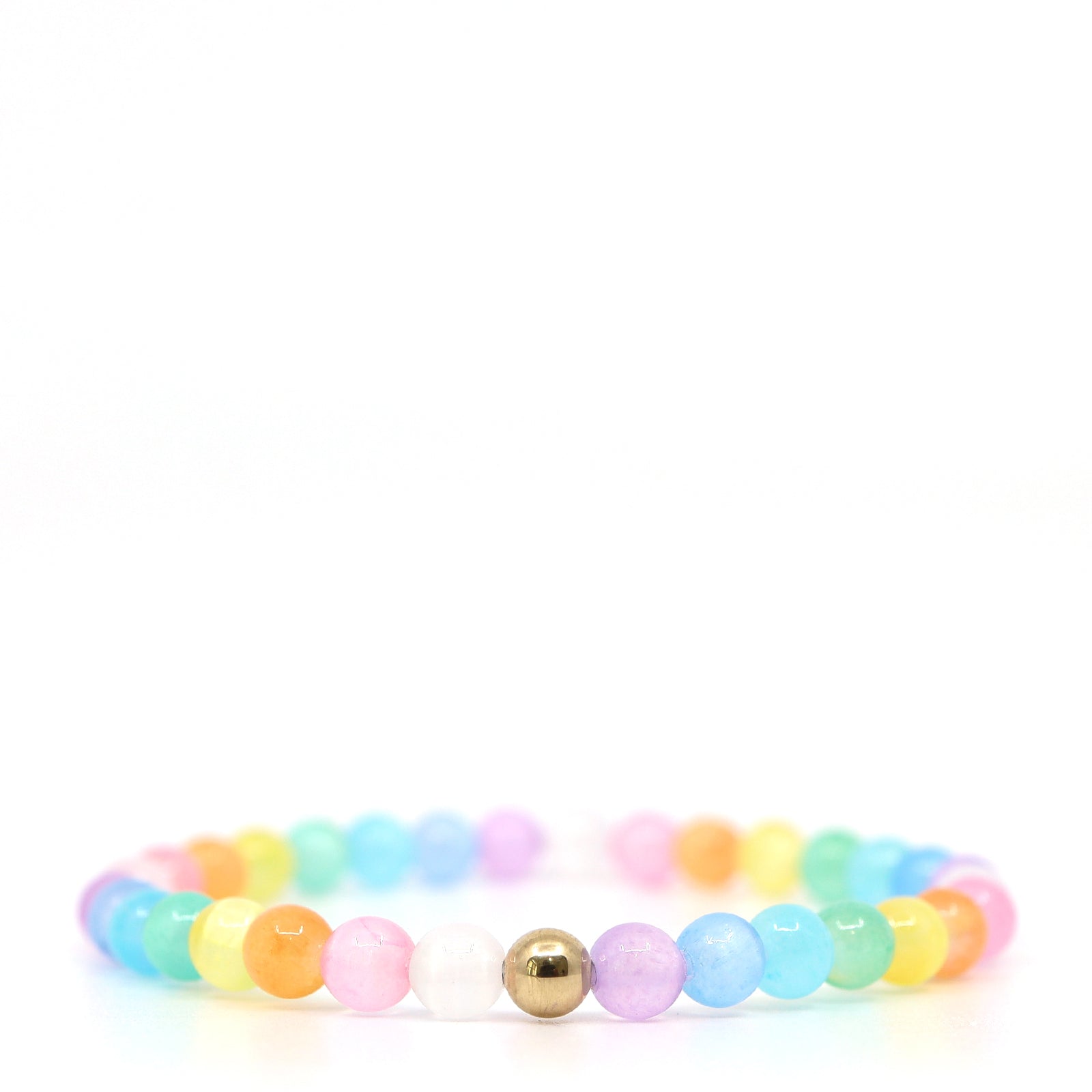 Rainbow Selenite & 14K Gold Filled Bracelet