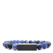 Sodalite & Stainless Steel Bracelet