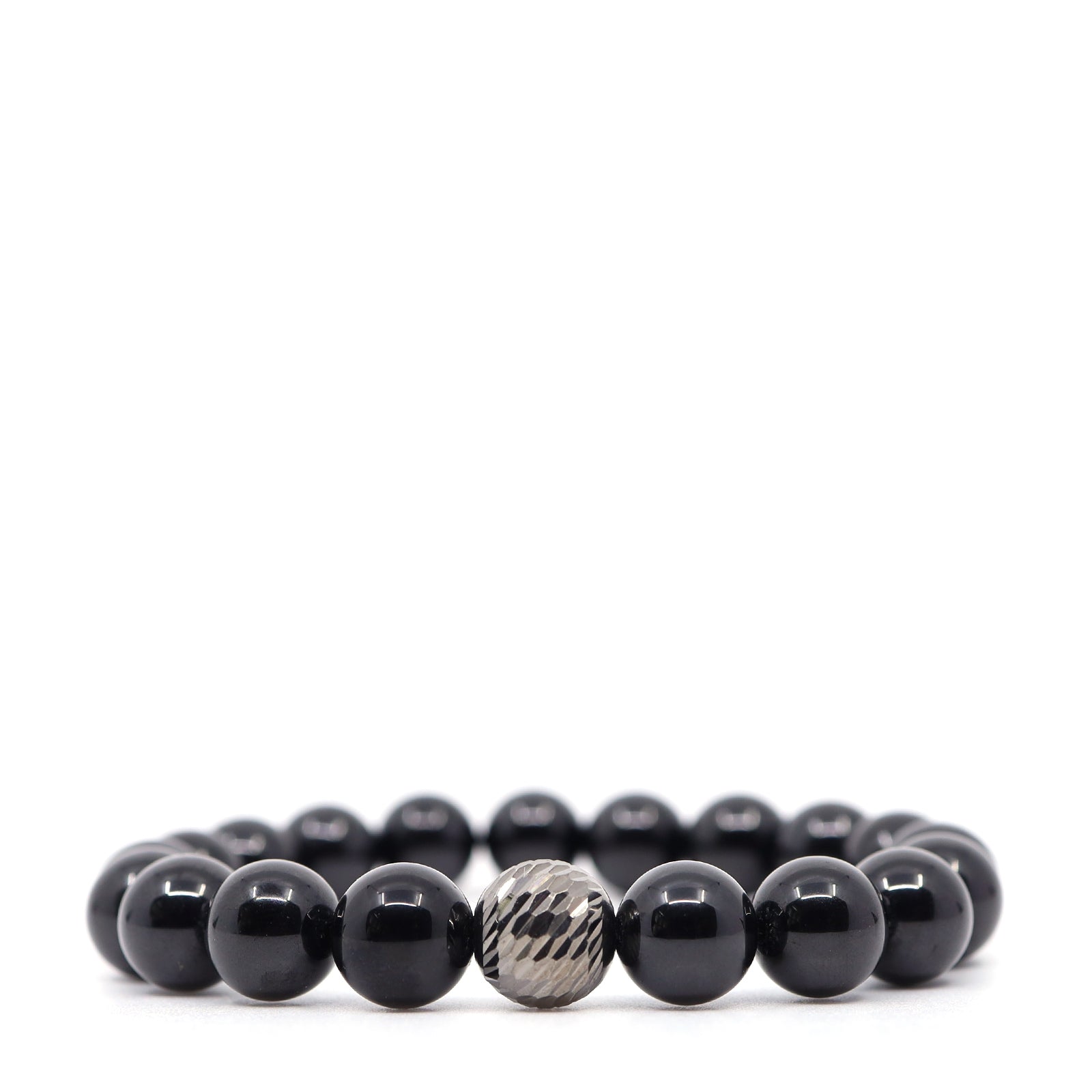 Black Spinel & Sterling Silver Bracelet