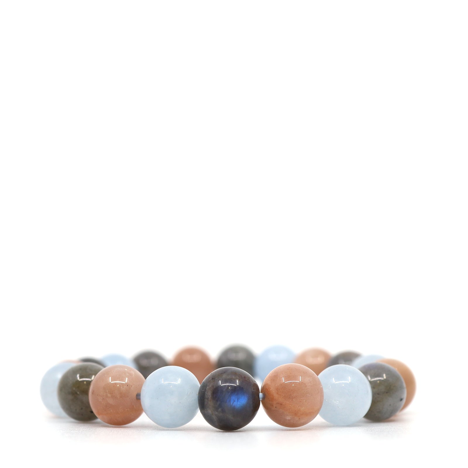 Aquamarine, Labradorite & Sunstone Bracelet