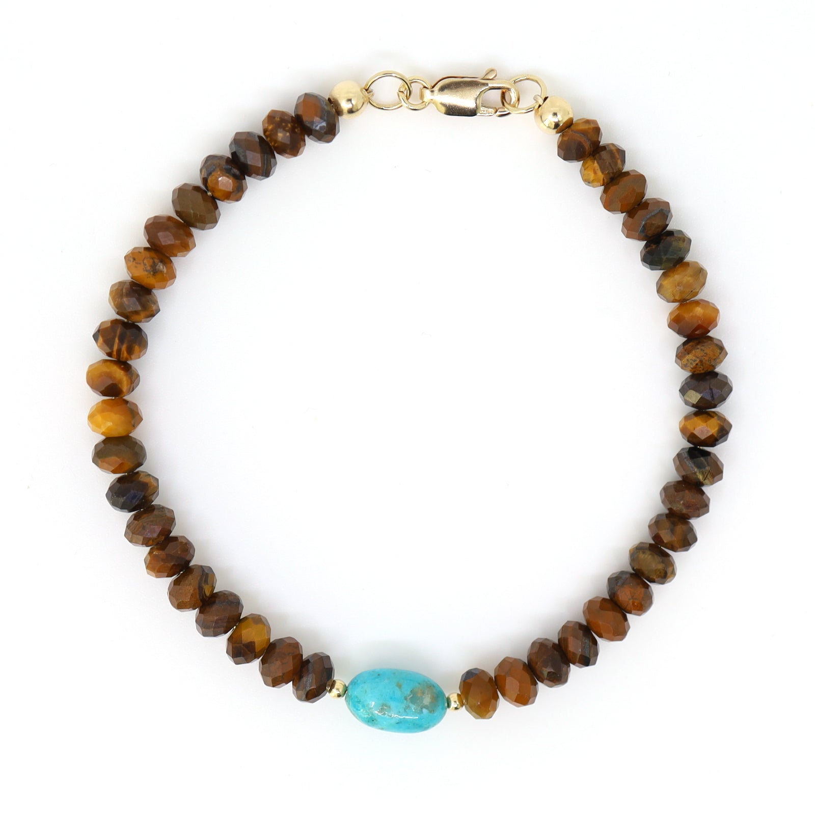 Turquoise & Tiger's Eye Bracelet