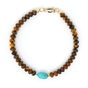 Turquoise & Tiger's Eye Bracelet