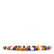 Brown, Blue & Orange Czech Picasso Bracelet